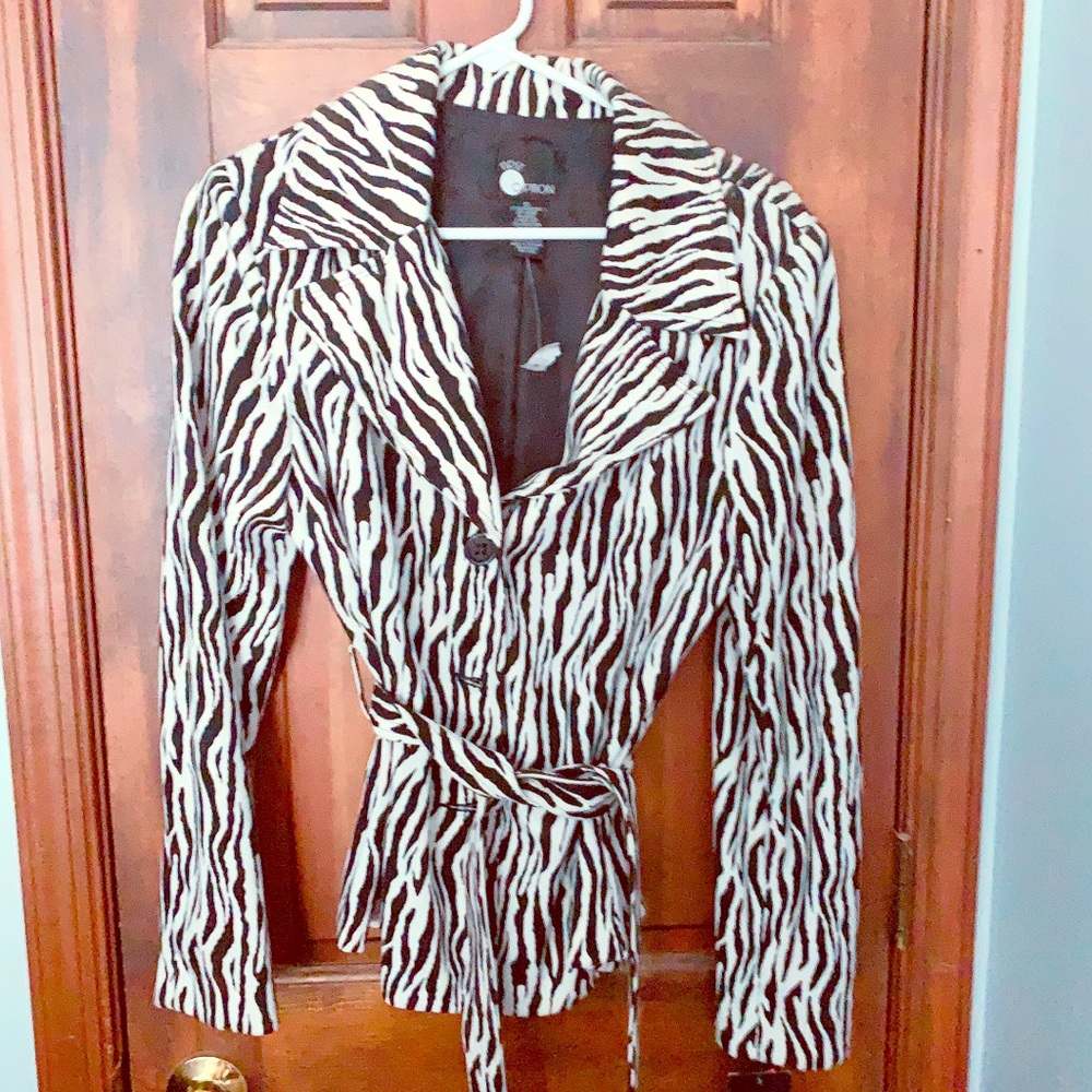 Zebra blazer  jacket NWT